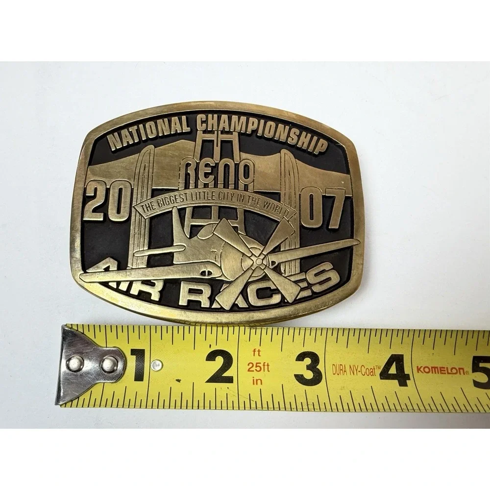 Reno 2007 Air Races National Championship Limited Edition Brass‎ Belt Buckle